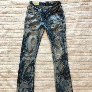 European styling super sexy jeans rip-torn jeans!